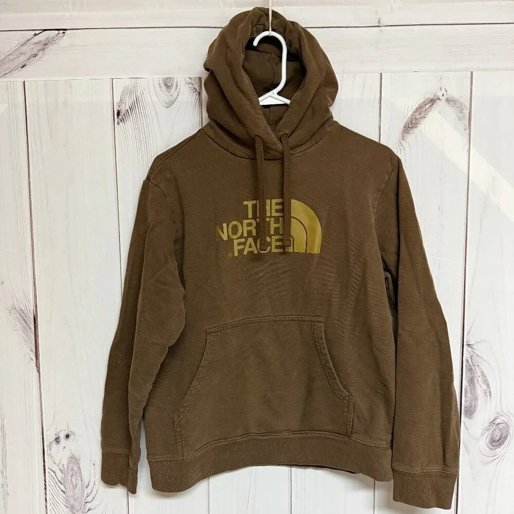 The North Face Men’s Medium Brown Logo Pullover Hoodie‎ GUC